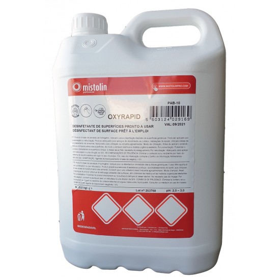 Mistolin Desinfectante Superficies OXYRAPID 5Lts