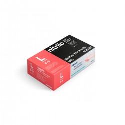 Luva Nitrilo Preta s/Pó Tam.L 100un