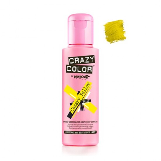 Crazy Color- Cor Semi-Perm 49 Canary Yellow 100ml