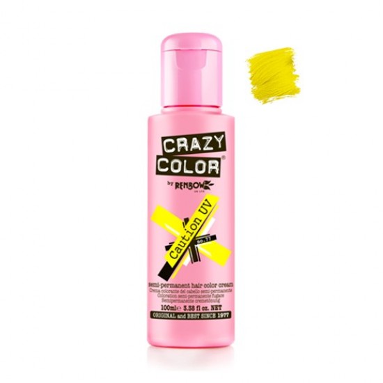 Crazy Color- Cor Semi-Perm 77 Caution UV 100ml