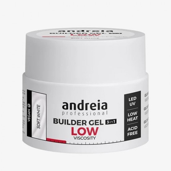 Andreia Builder Gel 3in1 LV Soft White 44gr