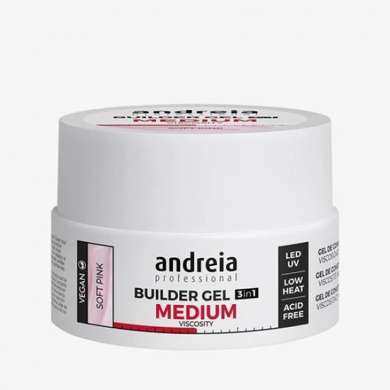 Andreia Builder Gel 3in1 MV Soft Pink 22gr