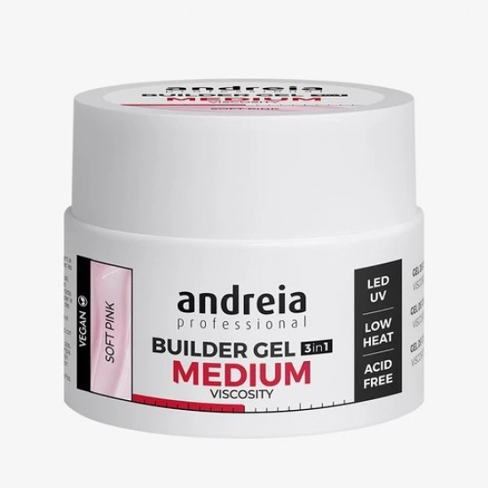 Andreia Builder Gel 3in1 MV Soft Pink 44gr