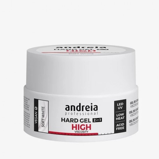 Andreia Hard Gel 2in1 HV Soft White 22gr