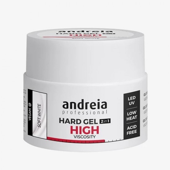 Andreia Hard Gel 2in1 HV Soft White 44gr