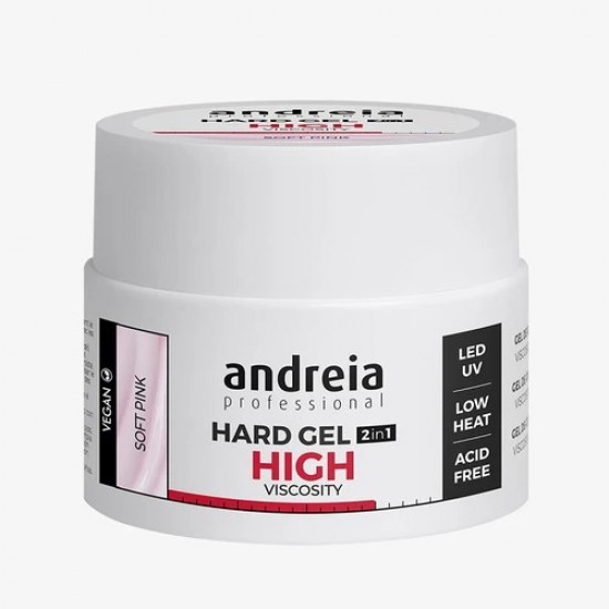 Andreia Hard Gel 2in1 HV Soft Pink 44gr