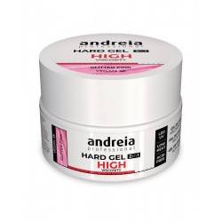 Andreia Hard Gel 2in1 High Glitter Pink 22gr