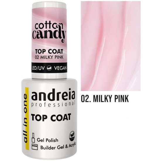 Andreia ALL IN ONE Top Coat Cotton Candy 02