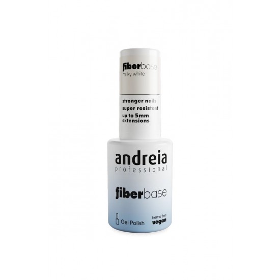 Andreia GEL POLISH FIBER BASE Milky White 02 10.5m