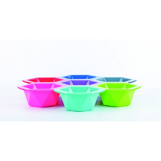 Bifull Hexa Colors Conjunto 7 Taças Hexa. 315ml