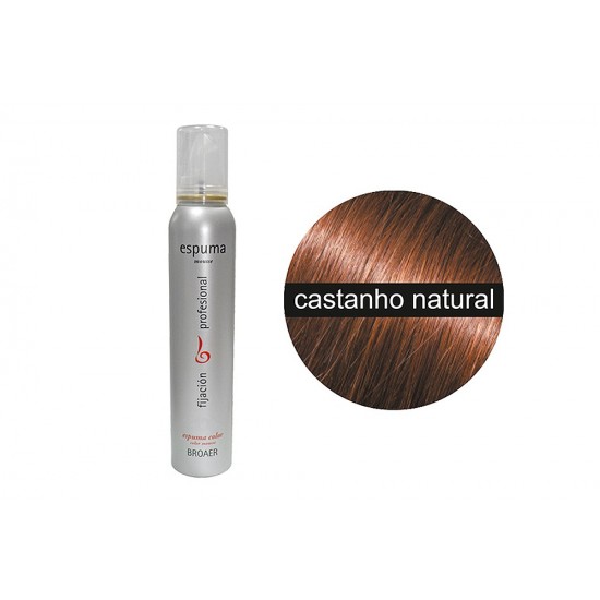 Broaer Espuma Cor Castanho Natural 200ml