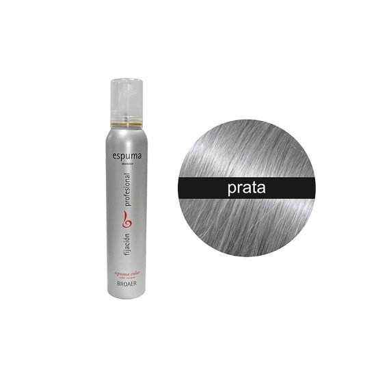Broaer Espuma Cor Prata 200ml