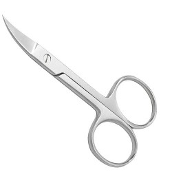 Tesoura Unhas Curva Niquel 9cm