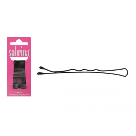 Sabrina Gancho Frisete Preto Pequeno 5cm (12un)