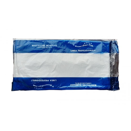 Penteador/Capa Descartável Polietileno Branco 30un