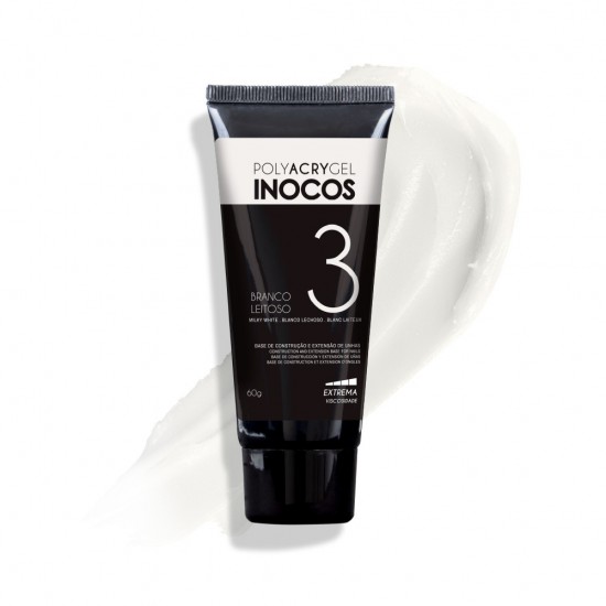 Inocos POLYACRYGEL Gel Construção 3 Branco L 60gr