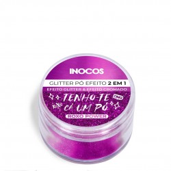Inocos Glitter Pó Efeito 2em1 Roxo Power 3gr