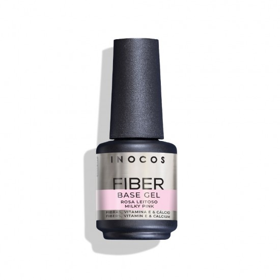 Inocos FIBER BASE Gel C/Fibras Rosa Leitoso 15ml