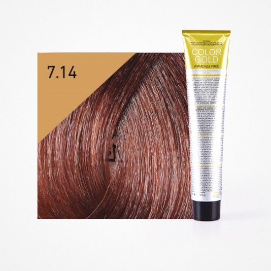 DESIGN LOOK- COLOR GOLD Côr s/amoniaco 7.14 100ml