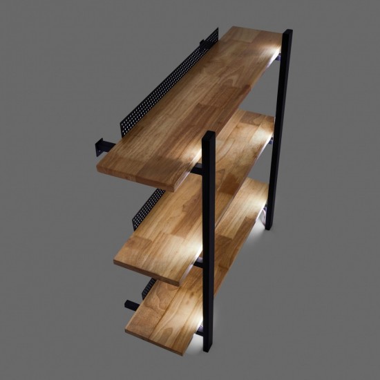 UPGROUP Móvel Estante Holly Madeira c/Led