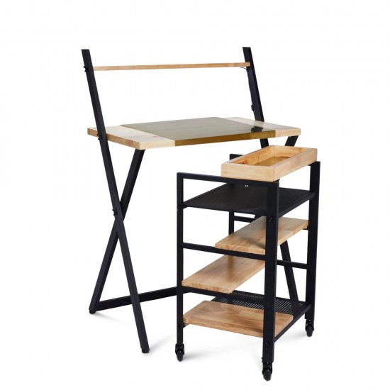 UPGROUP Mesa Trabalho Iris Madeira