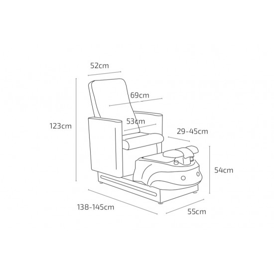 UPGROUP Cadeira de Podologia e Spa Vicky